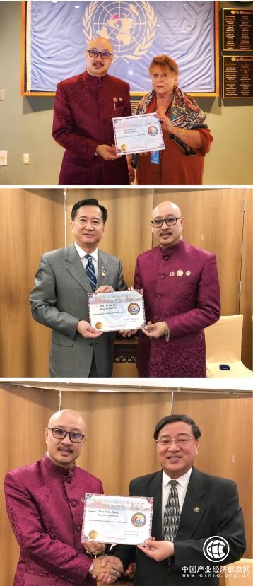 聯合國NGO組織美國亞裔聯盟主席任世貿總會榮譽主席