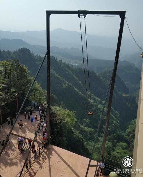 網紅重慶新推18米懸崖秋千 奧陶紀景區嚇哭玩家
