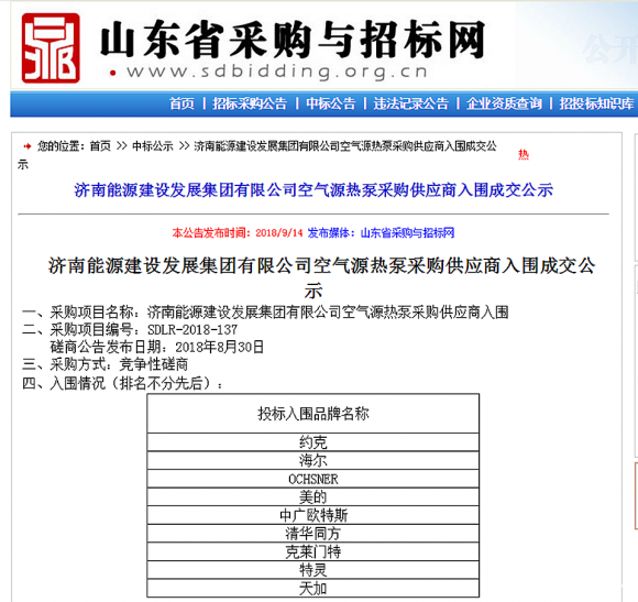 走進“泉城”！ 中廣歐特斯強勢入圍濟南能源建設發展集團采購項目