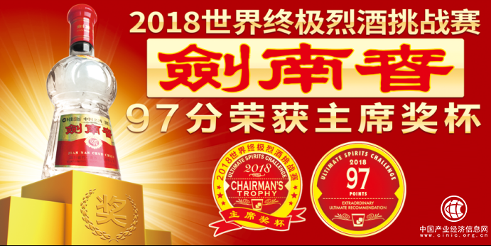 茅臺和劍南春共同入圍世界級大賽，劍南春勇奪第一，獲媒體盛贊！