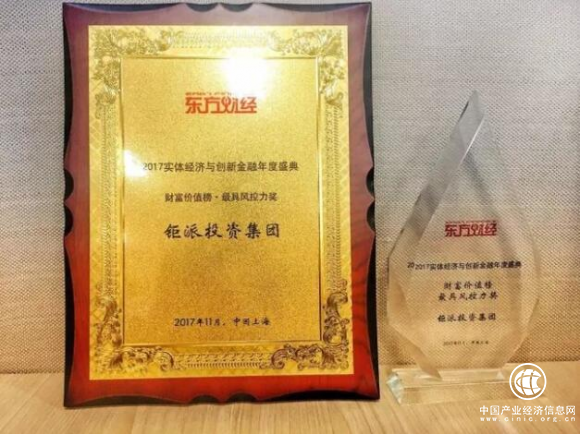 鉅派投資一舉斬獲“財富價值榜·最具風控力獎”彰顯非凡實力