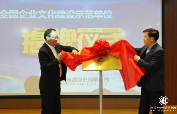 中辰電纜榮膺“全國企業文化建設示范單位”稱號