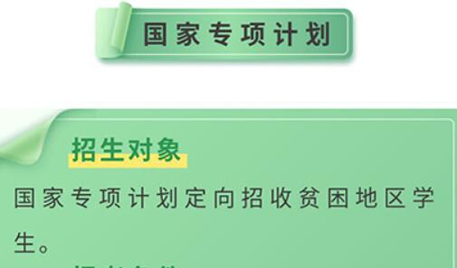 2019年高招三大專項計劃有什么區別？分別如何申請？