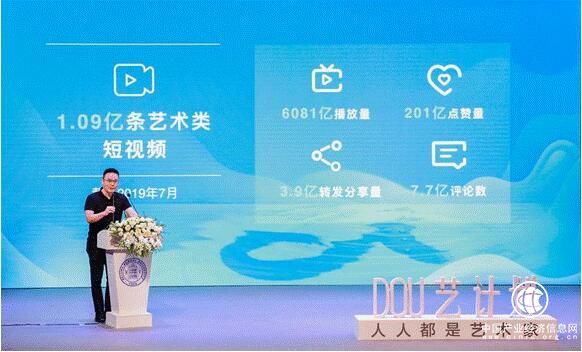 字節跳動副總裁張羽：抖音藝術類短視頻播放量超6000億