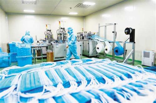我國口罩日產能產量雙雙突破1億只