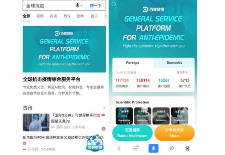 助力海外抗“疫” 百度、阿里等中國科技巨頭不遺余力