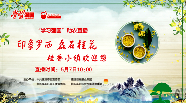 “學習強國”助農直播走進臨沂羅西街道