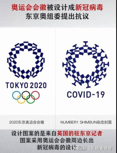 東京奧運會徽被篡改成新冠病毒 組委會強烈抗議