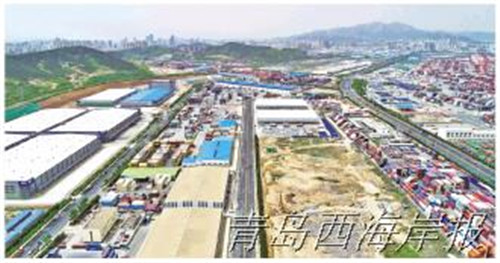 自貿青島片區：6條道路提升改造整體完工，打通園區物流動脈