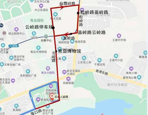石老人浴場、青島博物館...青島這條公交將增設6個站點