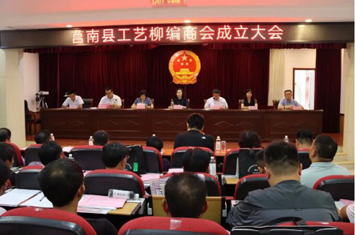 山東省莒南縣工藝柳編商會成立