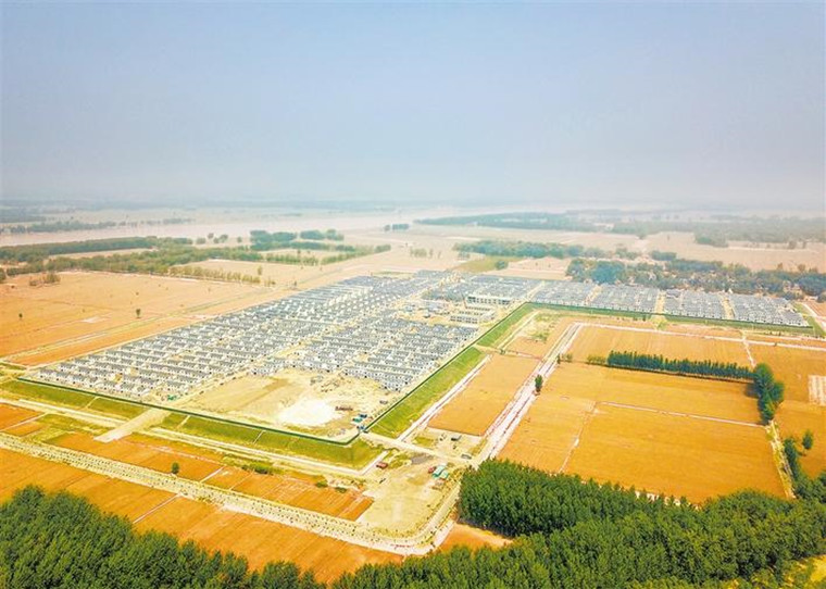 菏澤鄄城黃河灘區遷建項目即將竣工