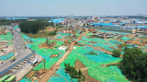 西中環大山路立交工程建設開足馬力