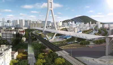 福建龍巖大橋完成“二次轉體” 開橋梁轉體施工領域先河