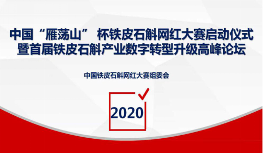 中國“雁蕩山”杯鐵皮石斛網紅大賽啟動儀式暨鐵皮石斛產業數字化轉型升級高峰論壇順利召開