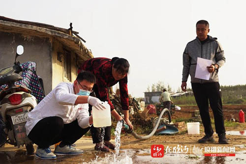 山東平邑縣全面啟動南安靖村地下灌溉用水污染源排查、水質檢測工作