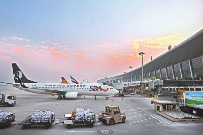 鄭州機場年貨郵吞吐量突破80萬噸