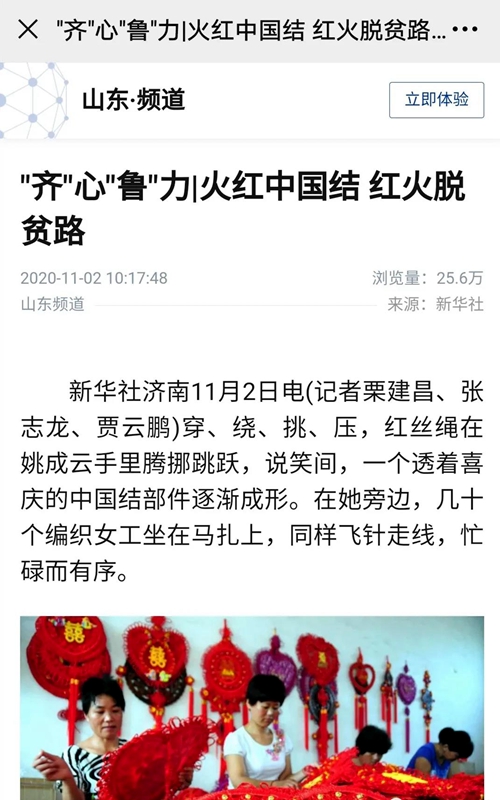 郯城縣“指尖上的脫貧”被新華社點贊！