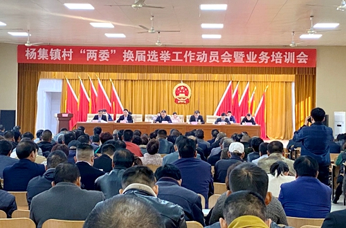 郯城縣楊集鎮召開村“兩委”換屆選舉工作動員會暨業務培訓會