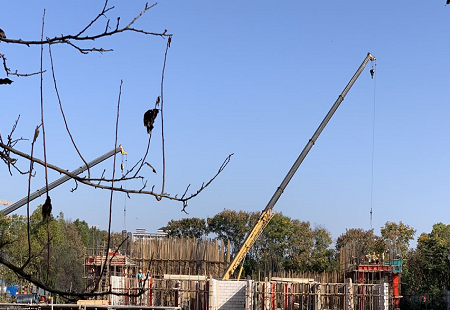 未批先建，南京江北新區樓盤電建G14地塊涉嫌無證施工