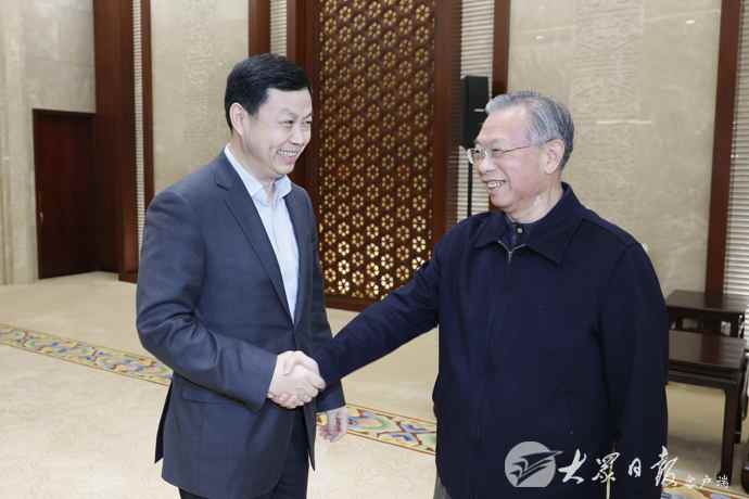 劉家義會見中國移動通信集團客人
