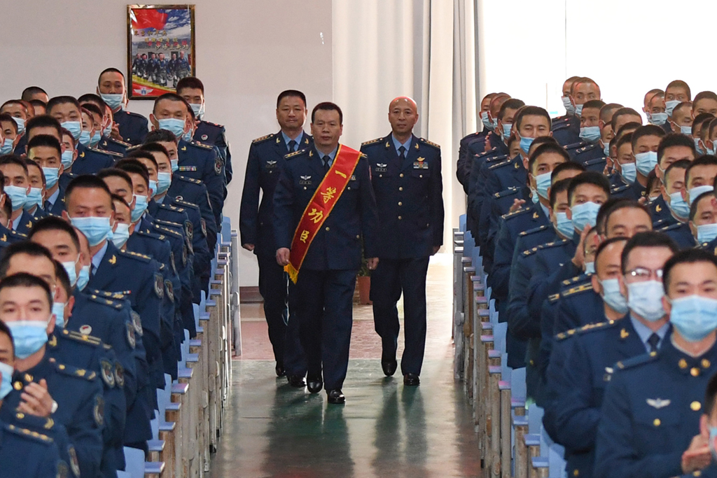 空軍飛行員低空撞鳥避讓居民區成功跳傘榮立一等功