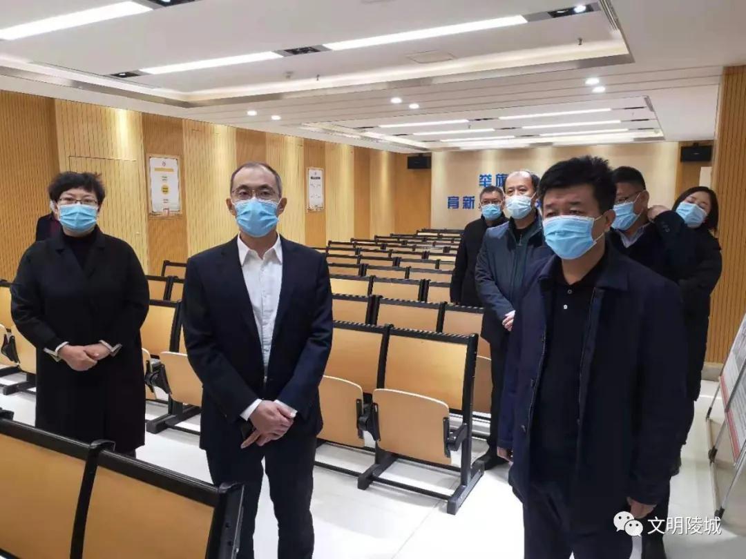 陵城區委領導一行調研新時代文明實踐中心建設