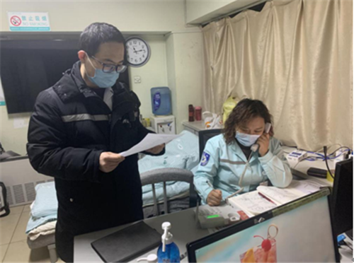 跨年夜的臨沂市人民醫院院前急救中心