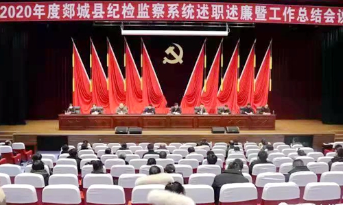 2020年度郯城縣紀檢監察系統述職述廉暨工作總結會議召開