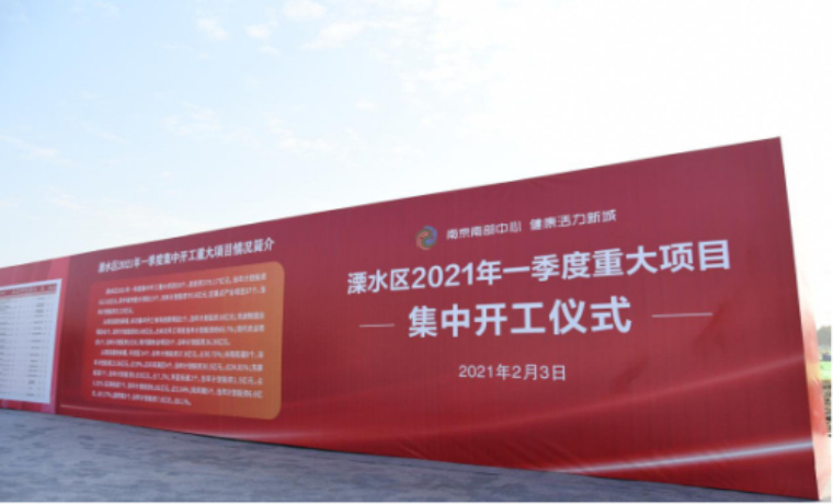 “十佳園區”南京溧水經濟開發區：2021年一季度重大項目現已集中開工