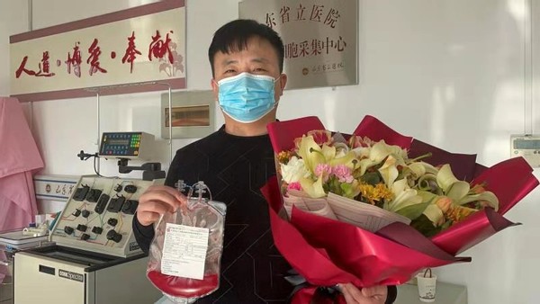 為救同一患者再捐淋巴細胞 樂陵市紅十字會看望90后小伙捐獻者