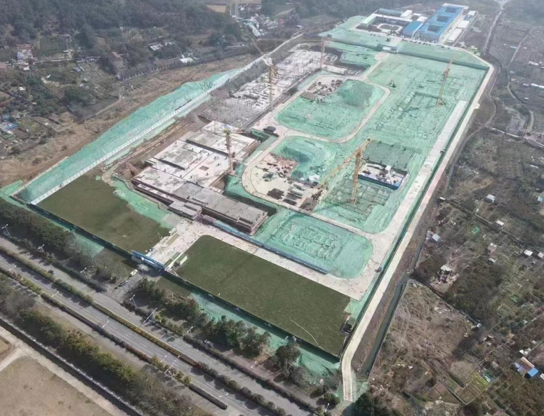 中建八局無錫市委黨校新校區建設項目最后一塊底板順利澆筑完成