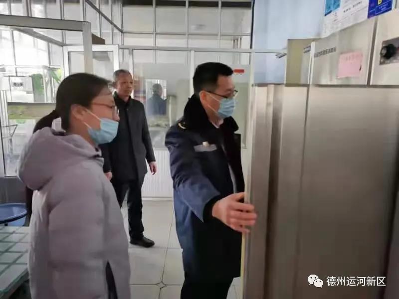 為學生用餐安全保駕護航！德州運河新區開展學校食堂管理工作檢查