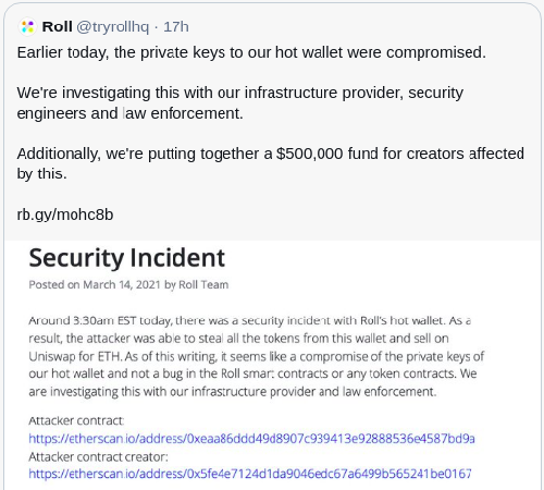 黑暗森林中的身份危機：透過Roll被攻擊事件看區塊鏈密鑰保護的重要性