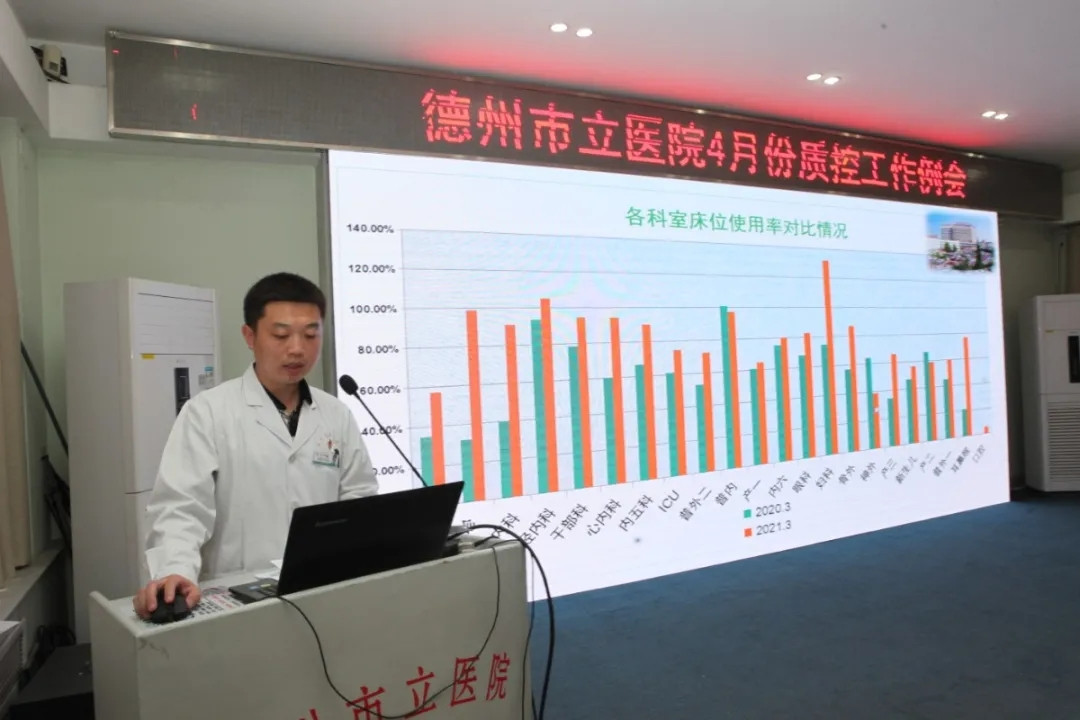 德州市立醫院召開4月份質控工作例會