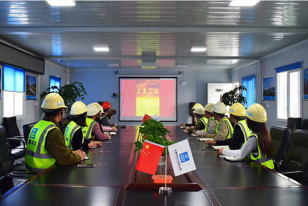 中建三局科創發展有限公司西部公司開展“黨史學習進工地”系列活動