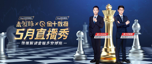 強強聯手，領峰環球×金十數據開啟五月超級行情直播秀！