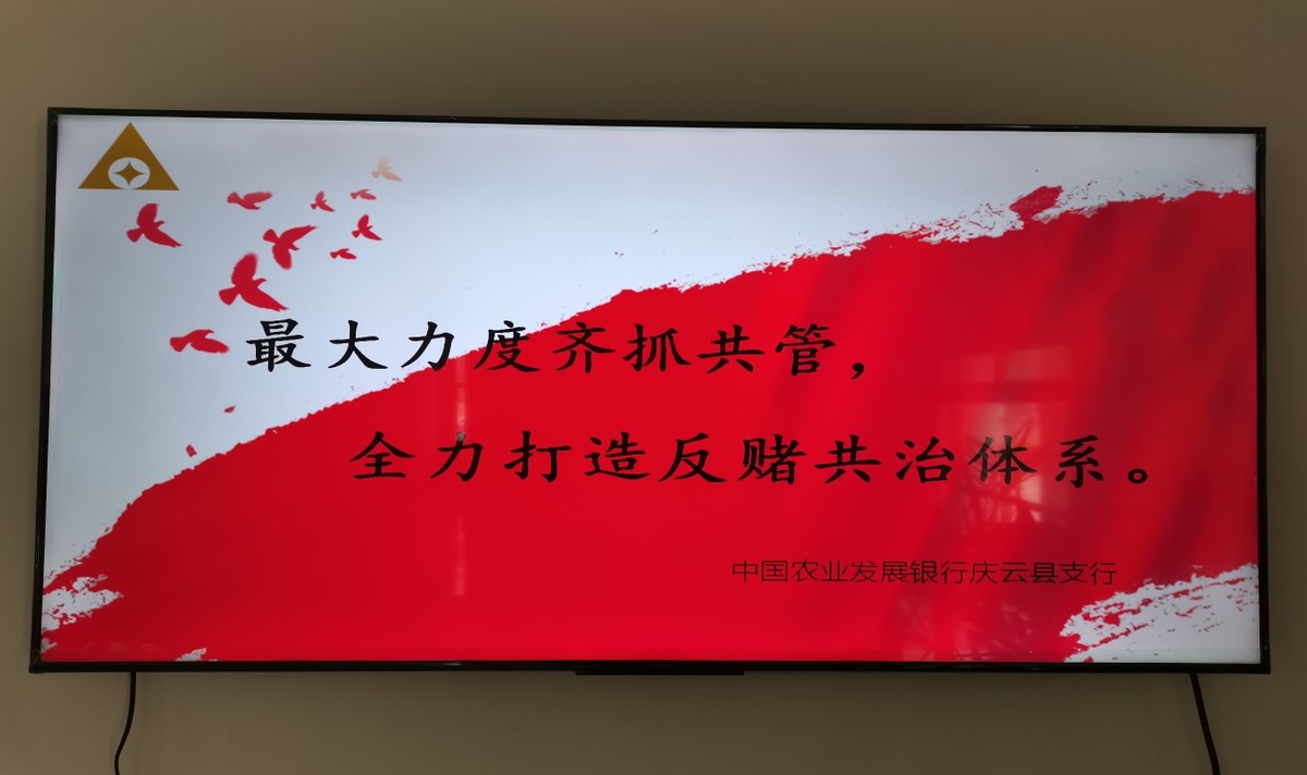 農發行慶云縣支行積極開展“拒絕跨境賭博”宣傳周活動