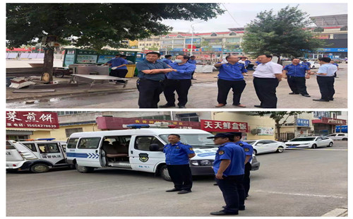 高溫下的城管人: 汗水見證責任  實干詮釋擔當