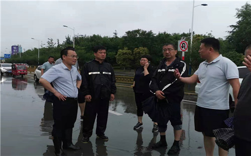 李守江到薛城區督導防汛工作