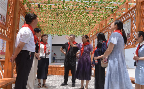 臨城實驗小學迎接薛城區少先隊工作規范化學校驗收