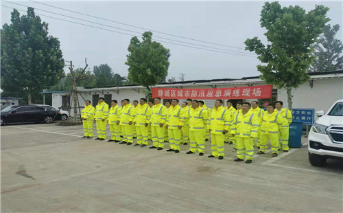 薛城區新城市政園林中心：開展防洪防汛演練，提高應急處置能力
