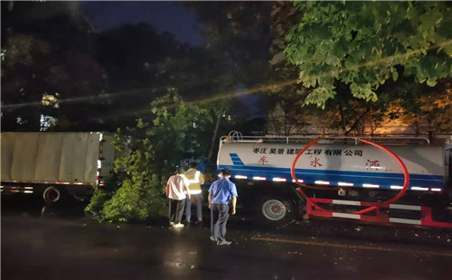 山亭區綜合行政執法局： 全力應對強對流天氣  筑牢安全屏障