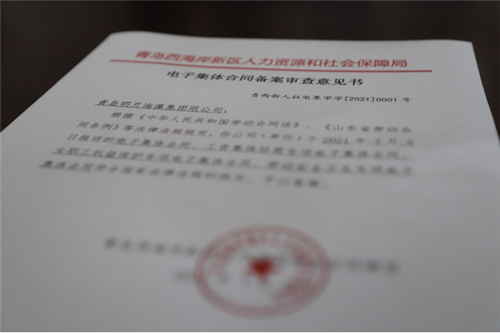 青島西海岸新區開啟電子集體勞動合同應用推廣新篇章
