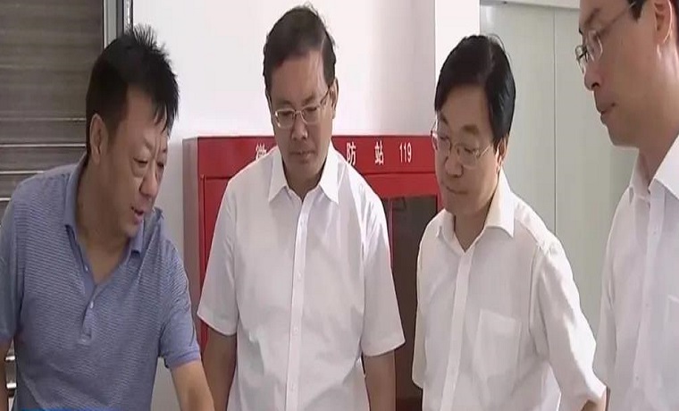 林紅玉到濟寧泗水調研礦山治理和防汛工作