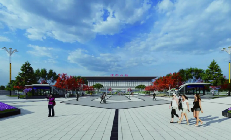 容積率0.05，18902.5平米網約車停車位 魯南高鐵濟寧北站具體這樣建