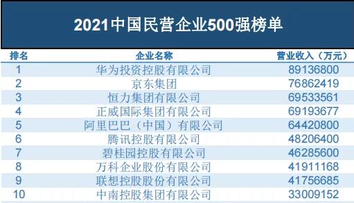 更大 更強！從中國民營企業500強榜單看突破