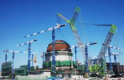 “華龍一號”批量化首臺機組內穹頂吊裝成功