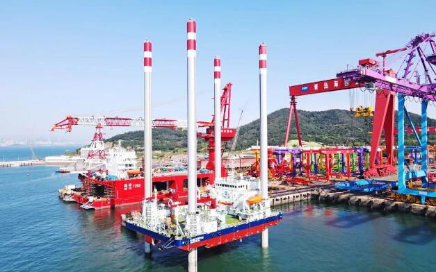 國內最大海上風電自升式勘探試驗平臺交付啟航