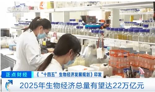 到2025年生物經濟將成為推動高質量發展的強勁動力——中國首部生物經濟五年規劃出臺